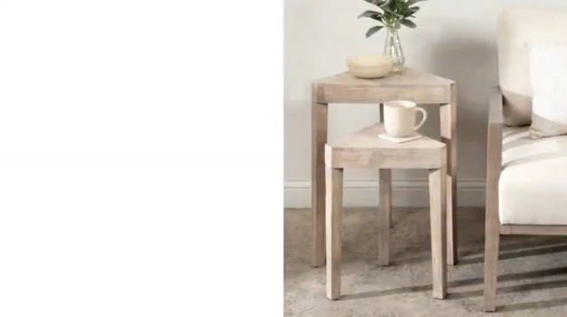 Amazon.com: Kate and Laurel Talcott Modern Rectangle Wood Side
